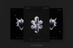 3D Prism Glass Shapes