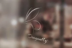 Dragonfly. Logo template