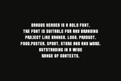 Dragos Header - Sans Serif & Thick
