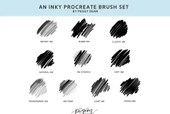 10 Drawing Ink Procreate Brushes