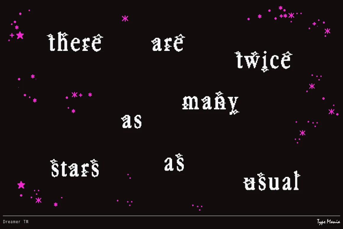 Dreamer TM – Y2K Aesthetics Font