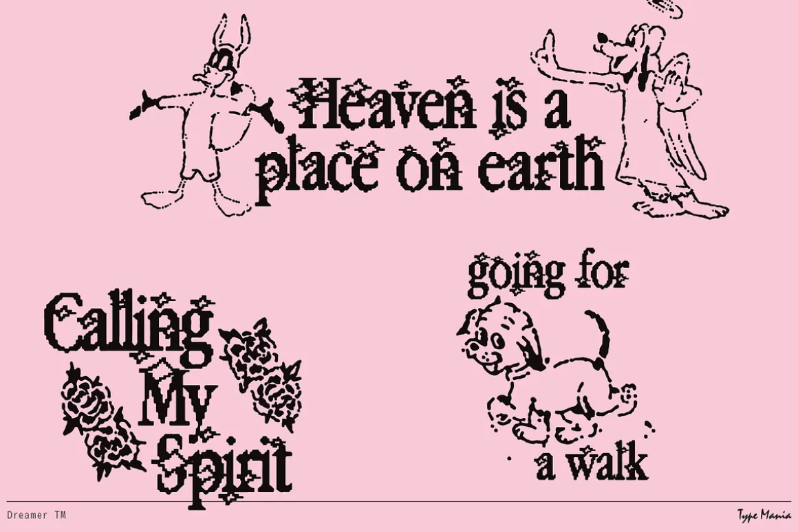 Dreamer TM – Y2K Aesthetics Font