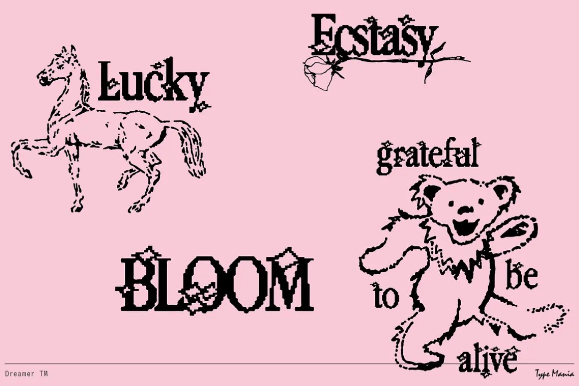 Dreamer TM – Y2K Aesthetics Font