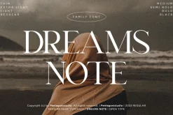 Dreams Note | Family Serif Font