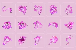 3D Ribbon Glass - 100+ illustrations