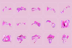 3D Ribbon Glass - 100+ illustrations