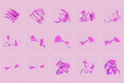 3D Ribbon Glass - 100+ illustrations