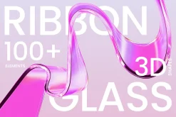 3D Ribbon Glass - 100+ illustrations