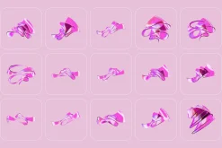 3D Ribbon Glass - 100+ illustrations