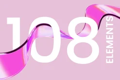 3D Ribbon Glass - 100+ illustrations