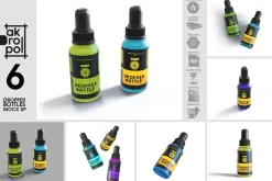 Dropper Bottles Mock Up