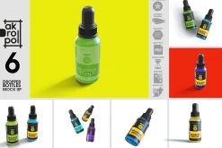 Dropper Bottles Mock Up