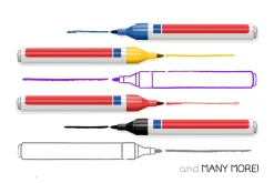 Dry Marker Brushes