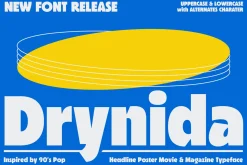 Drynida - 90’s Pop Headline font