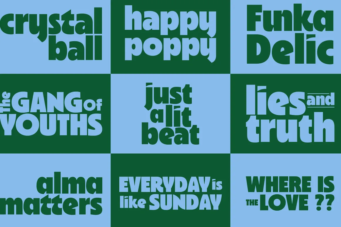 Drynida - 90’s Pop Headline font