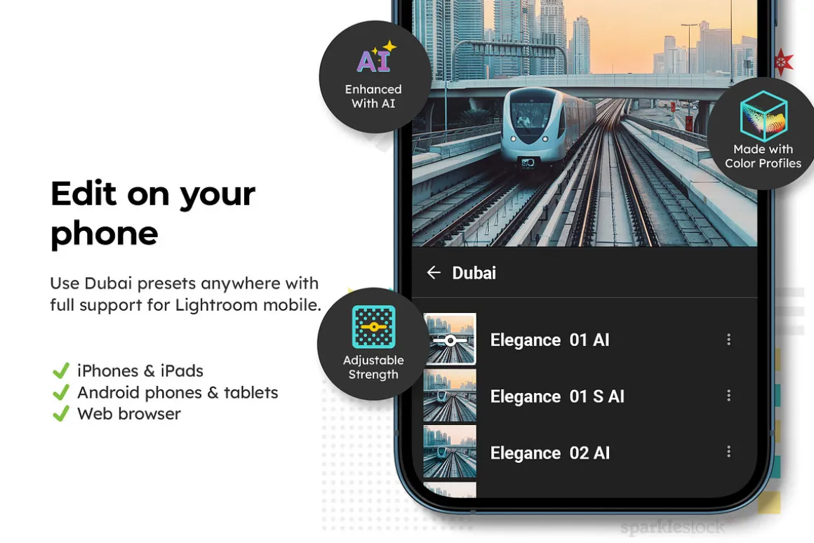 20 Dubai Lightroom Presets LUTs