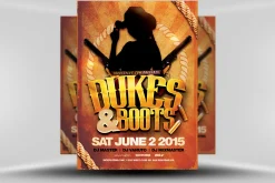 Dukes and Boots Flyer Template