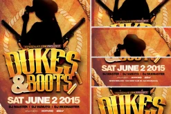Dukes and Boots Flyer Template