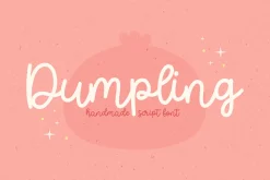 Dumpling Cute Script Font