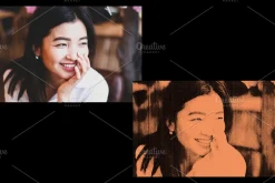 Duotone Engraved Photo Effect