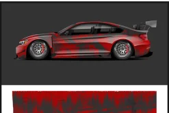 Dynamic Race Car Wrap Design