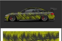 Dynamic Race Car Wrap Design