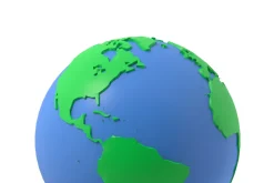 Earth low poly simple design cartoon