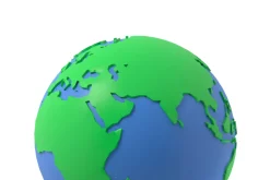 Earth low poly simple design cartoon