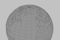 Earth low poly simple design cartoon