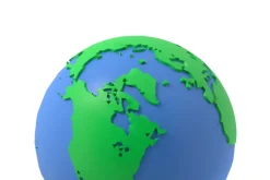 Earth low poly simple design cartoon