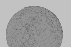 Earth low poly simple design cartoon