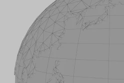 Earth low poly simple design cartoon