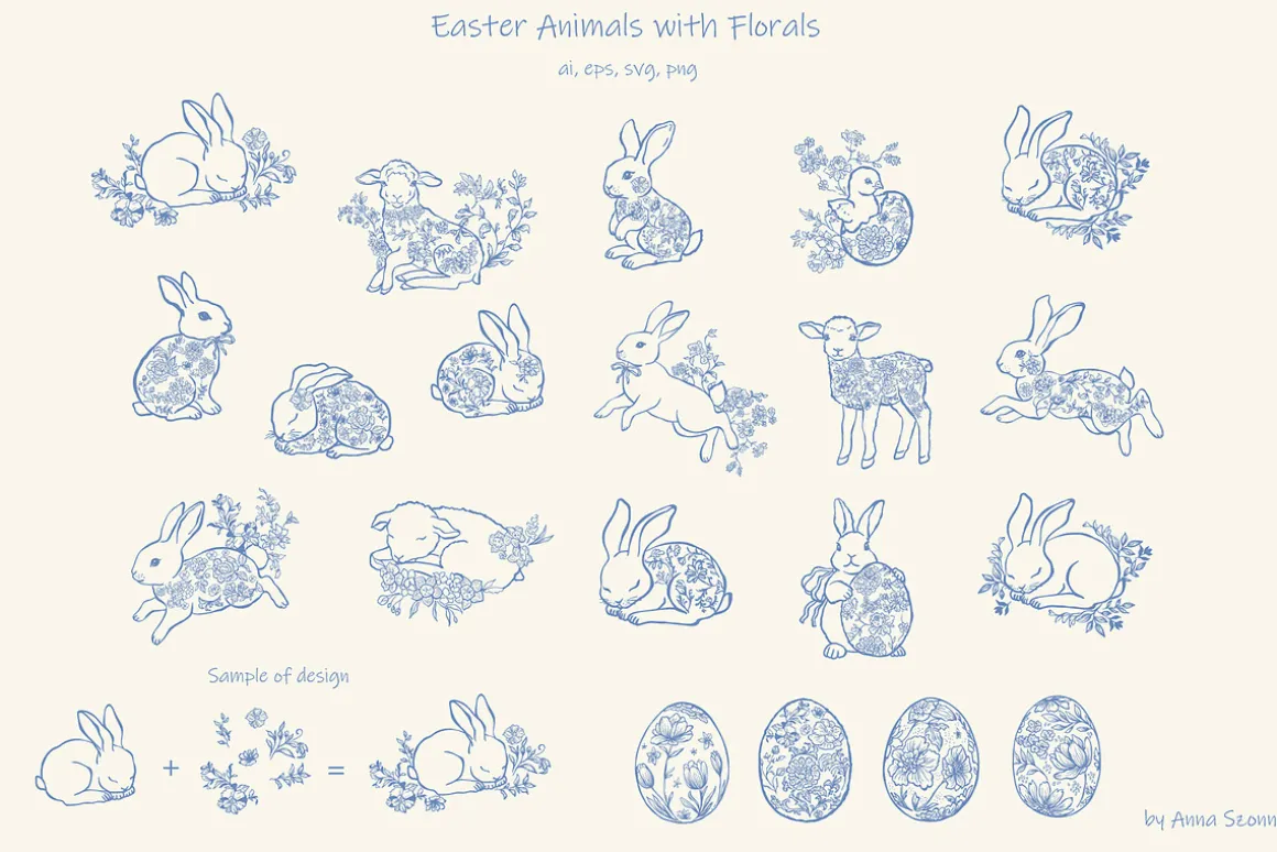 Easter Decor. Chinoiserie Style.