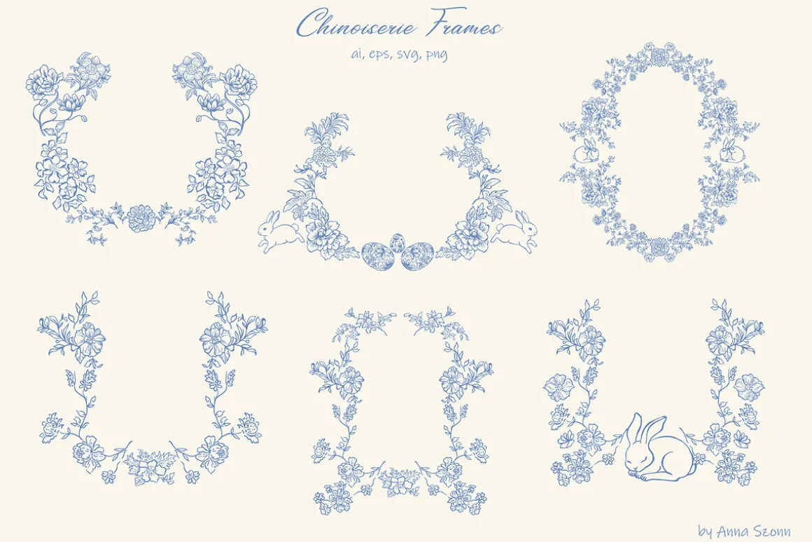 Easter Decor. Chinoiserie Style.