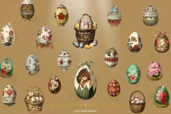 Easter Vintage Collage Elements