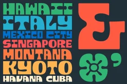 Easy Coast — Wood block font