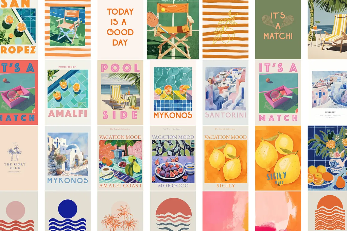 Eclectic Summer & Travel Prints