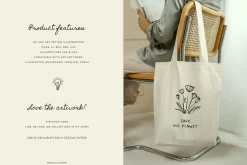 ECO LIVING & RECYCLING illustrations