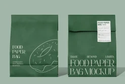 Eco-Friendly Food Paper Bag Mockup