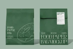 Eco-Friendly Food Paper Bag Mockup