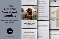 eCourse Workbook Canva template