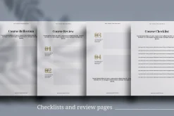 eCourse Workbook Canva template