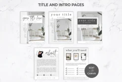 eCourse Workbook & Ebook for Canva
