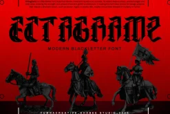 Ectagramz - Modern Blackletter Font