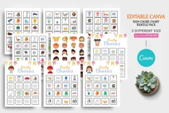 Editable Canva Kids Chora Chart Icon
