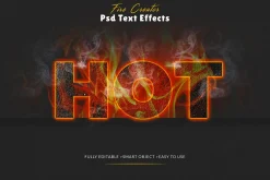Editable Fire Text Effects