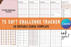 Editable 75 Soft Challenge Tracker