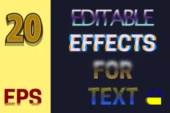 20 editable text effects #2