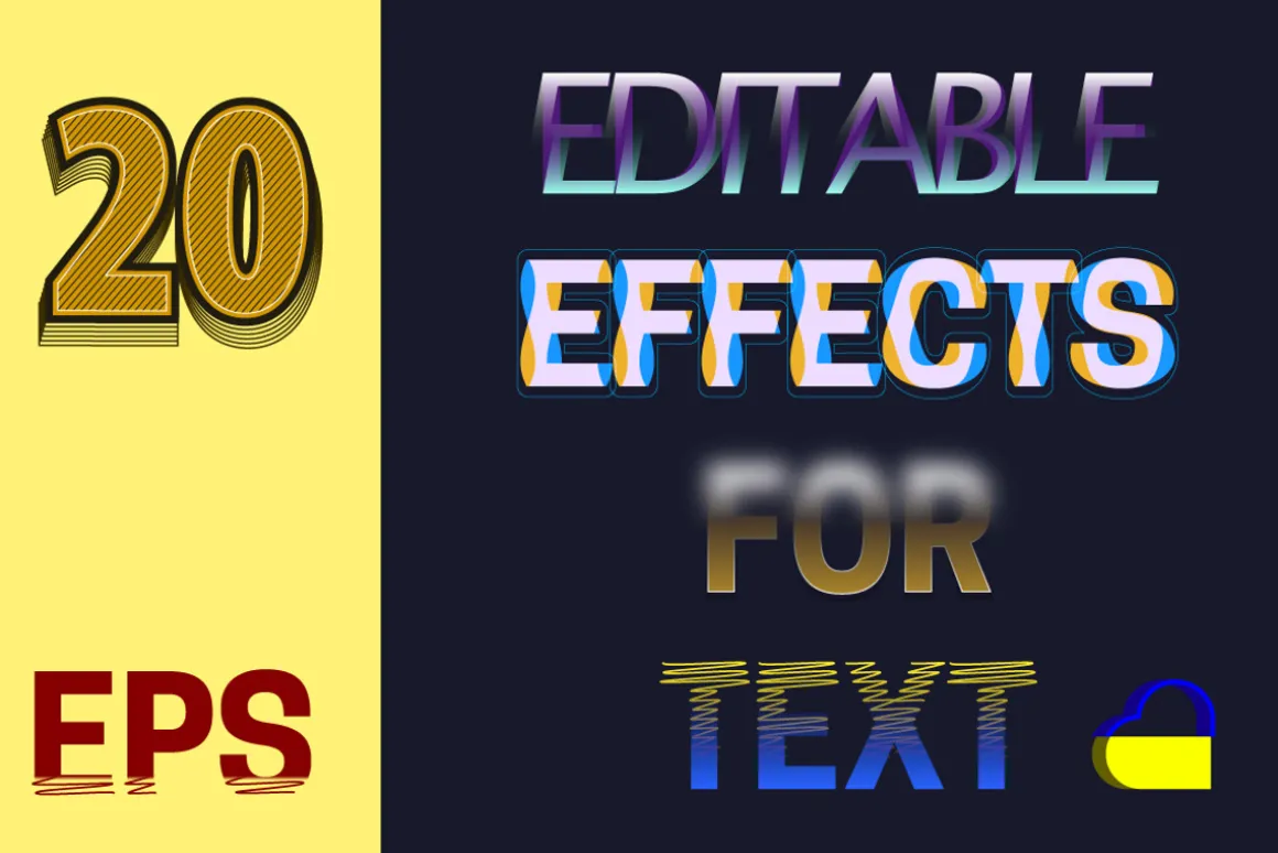 20 editable text effects #2