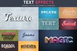 100 Editable Text Effects